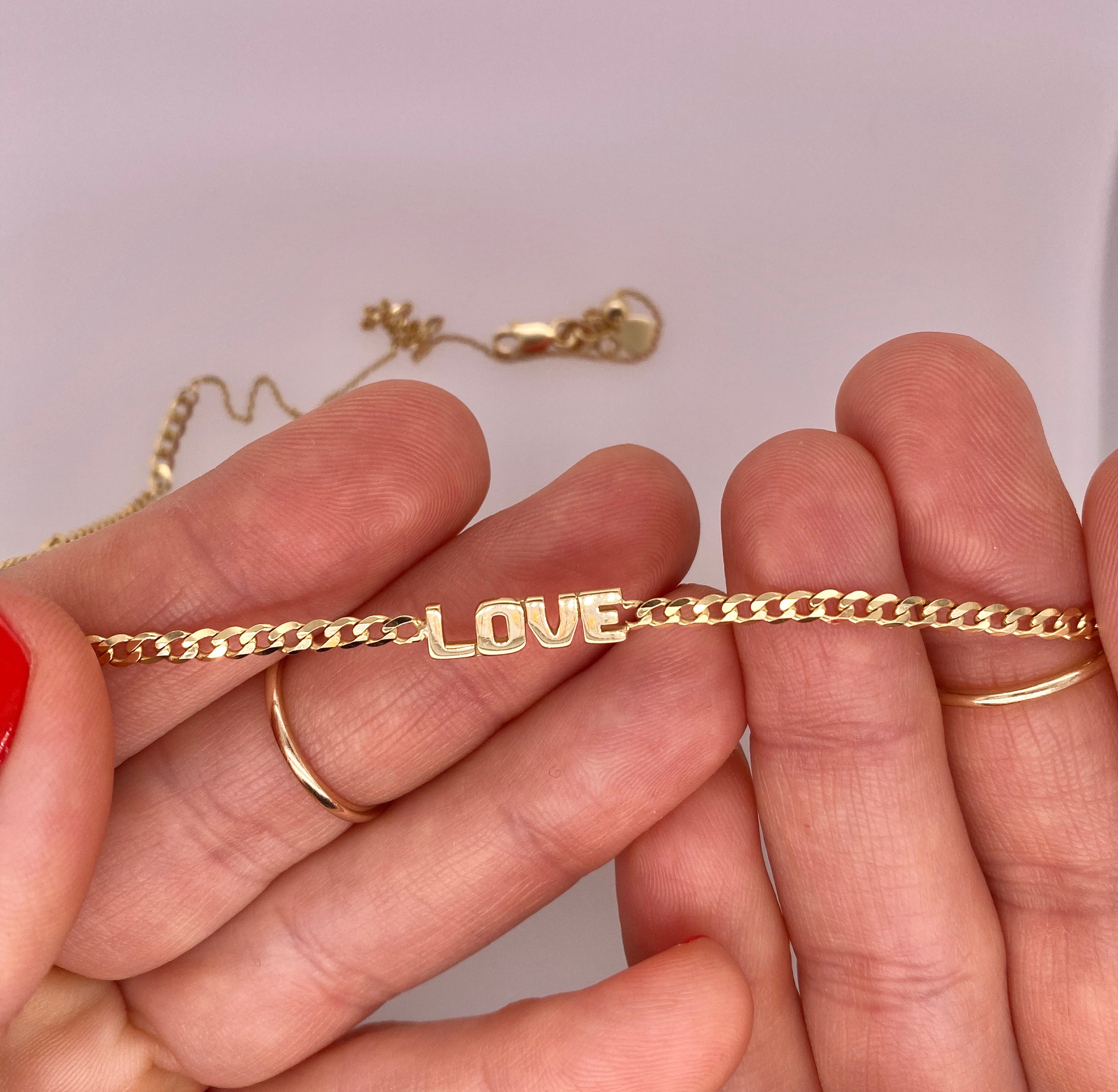Cuban Link Love Necklace