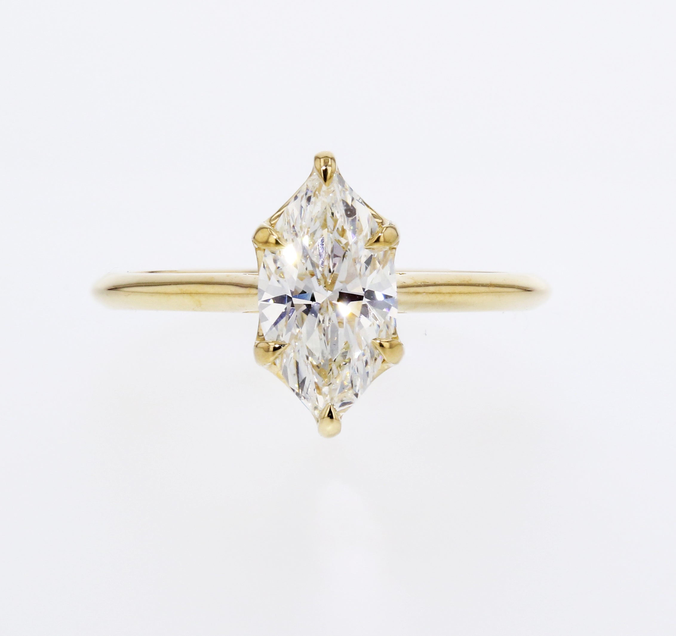 Marquise Diamond 6-prong Engagement Ring