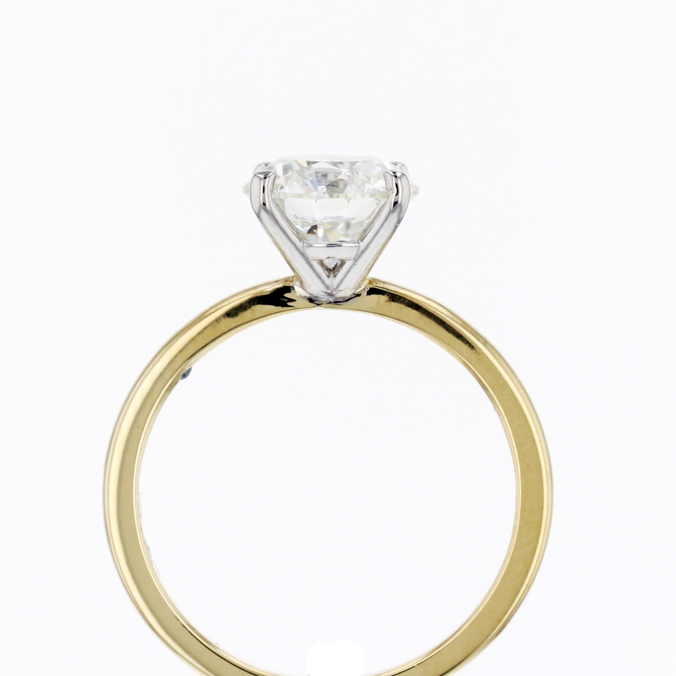 Classic Two-Tone Solitaire Engagement Ring